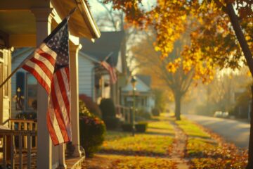 Flag on the house