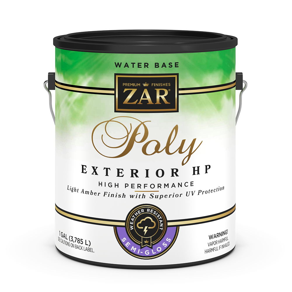 ZAR® Exterior Water Based Polyurethane Clear Wood Finish HP